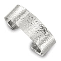 Sterling Silver 20mm Flat Hammered Cuff Bangle