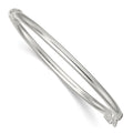 Sterling Silver Polished Hinged Baby Bangle