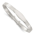 SS Polished Claddagh Slip On Children's ID Expandable Bangle