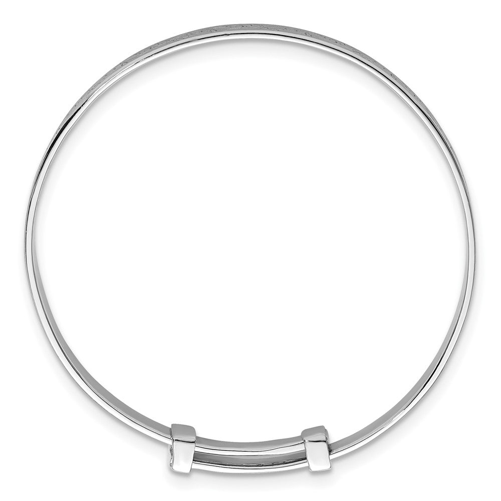 Sterling Silver Rh-plated Dragonfly Children's Expandable Bangle