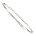 Sterling Silver Hammered 2mm Slip-on Bangle