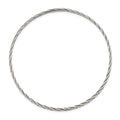 Sterling Silver Antiqued 3mm Slip-on Bangle