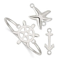 Sterling Silver with Interchangeable Nautical Charms 3.00mm Bangle