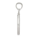 Sterling Silver 19.1 x 1.5mm $0.01 Screw Top Coin Diamond-cut Bezel Pendant