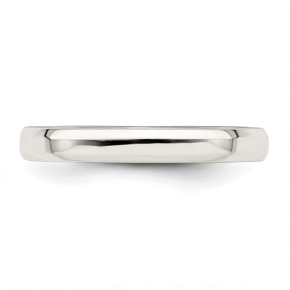 Sterling Silver 3mm Bevel Edge Band