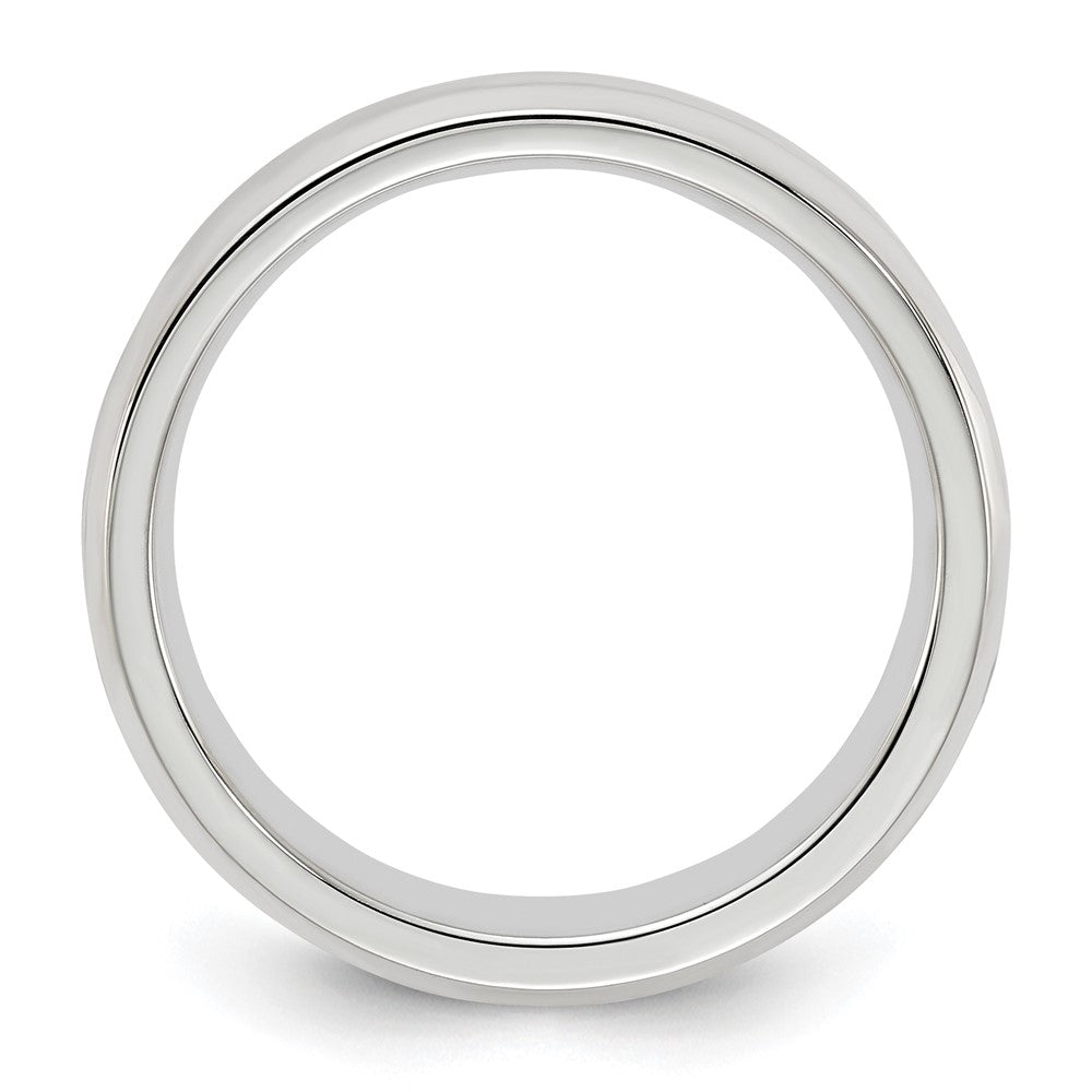 Sterling Silver 5mm Bevel Edge Band