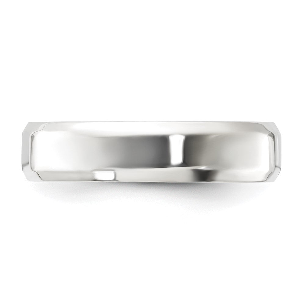 Sterling Silver 5mm Bevel Edge Band