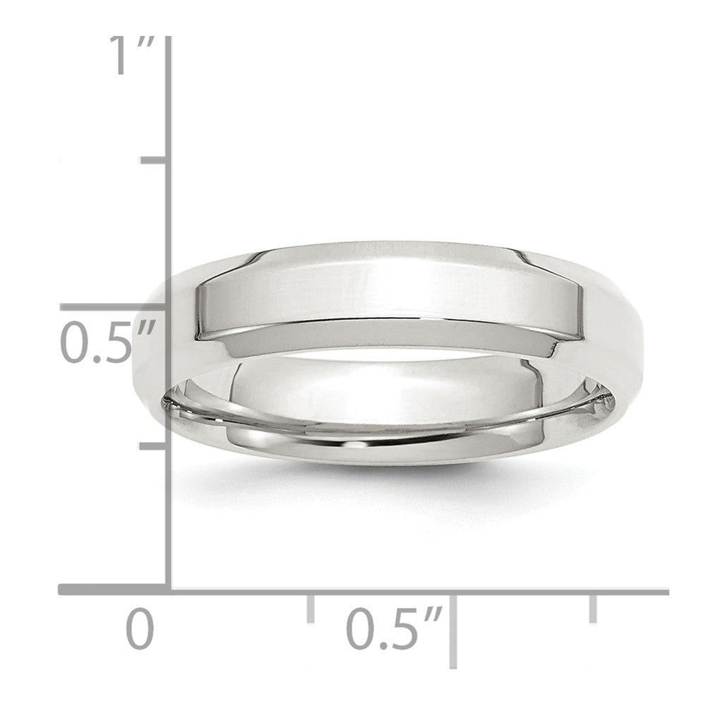 Sterling Silver 5mm Bevel Edge Band