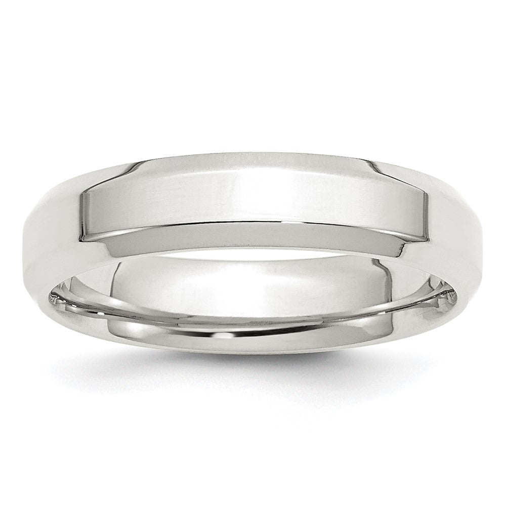 Sterling Silver 5mm Bevel Edge Band