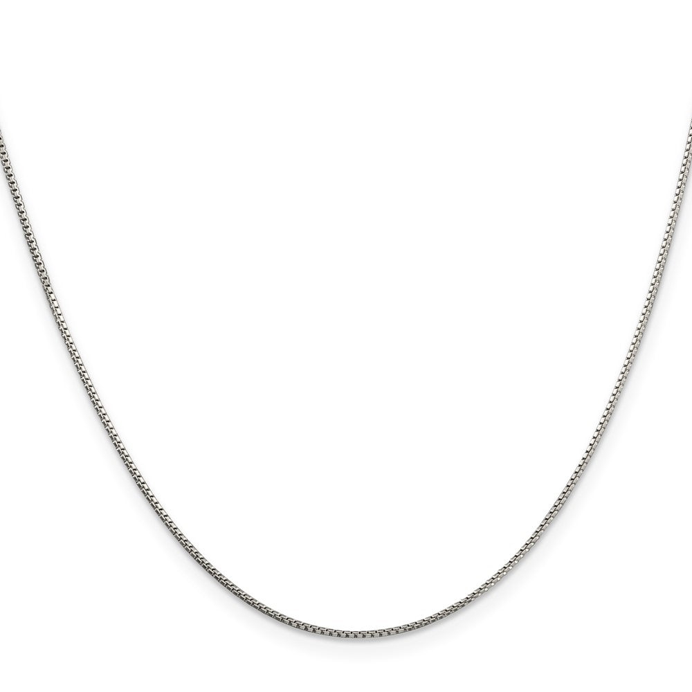 Sterling Silver 1mm 8 Sided w/2 in ext. Box Chain