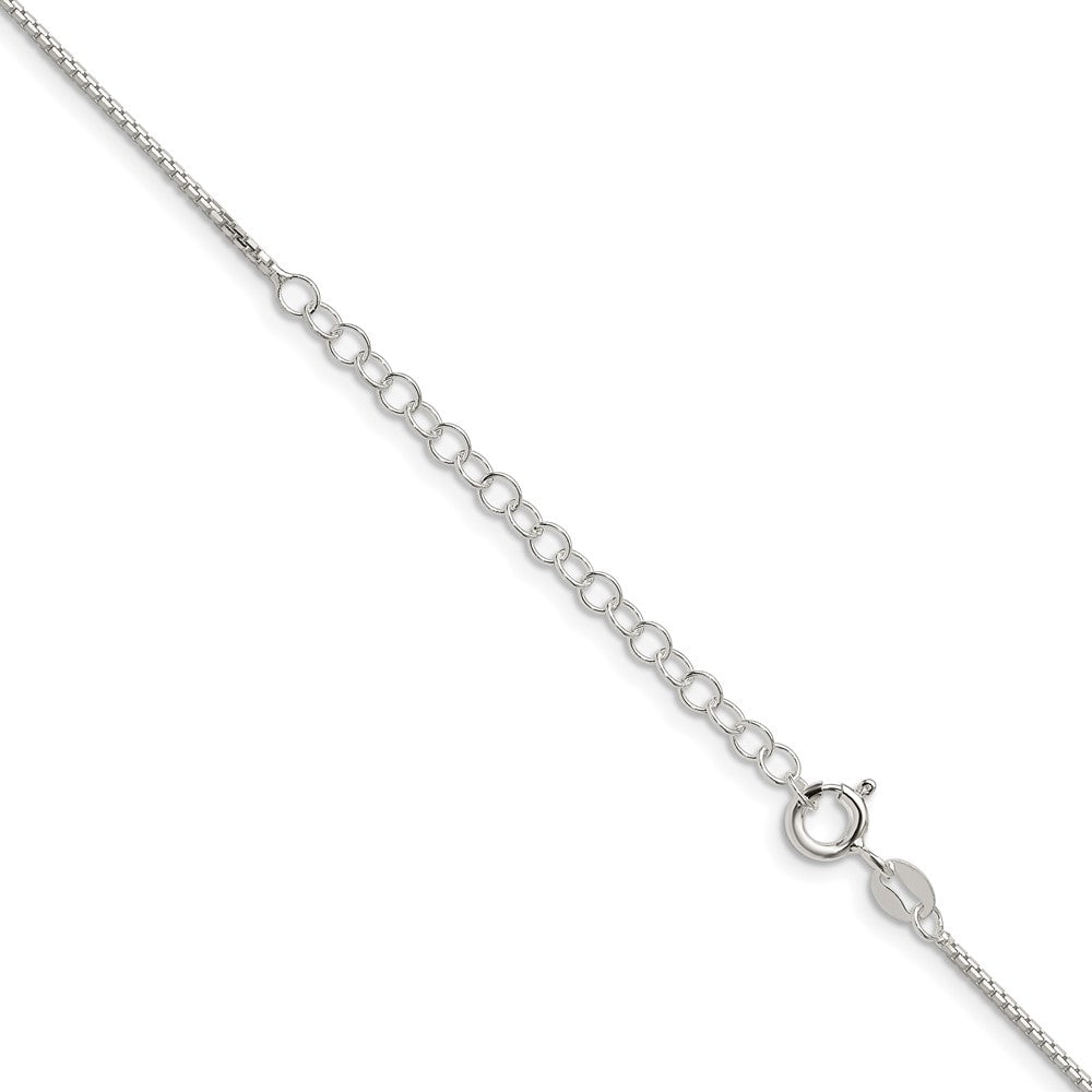 Sterling Silver 1.15mm 8 Sided w/ ext. Box Chain
