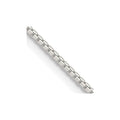 Sterling Silver 1.25mm 8 Sided w/4in ext. Box Chain