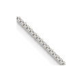 Sterling Silver 1.5mm 8 Sided w/2in ext. Box Chain
