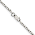 Sterling Silver 2mm 8 Sided Box Chain