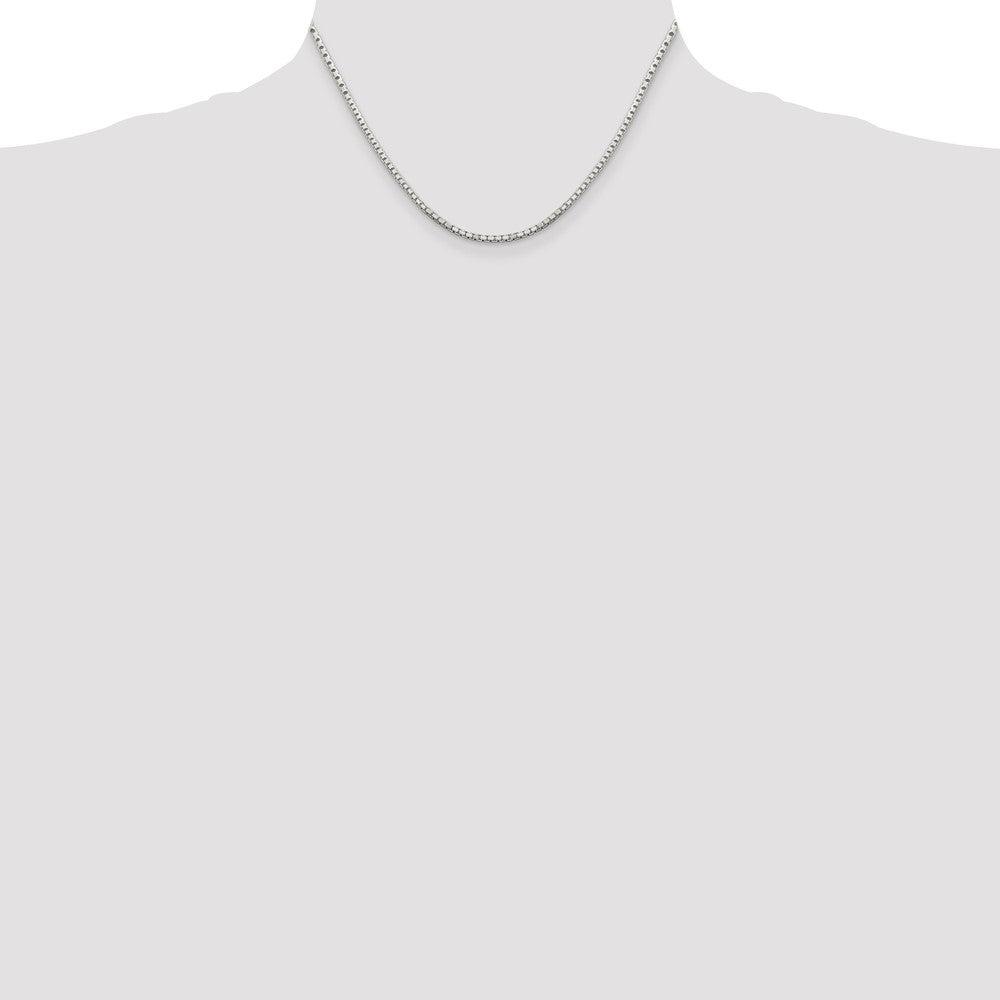 Sterling Silver 2mm 8 Sided Box Chain