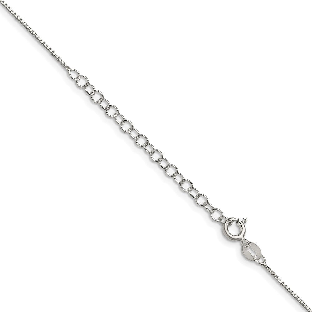 Sterling Silver .8mm Box Chain w/ ext.