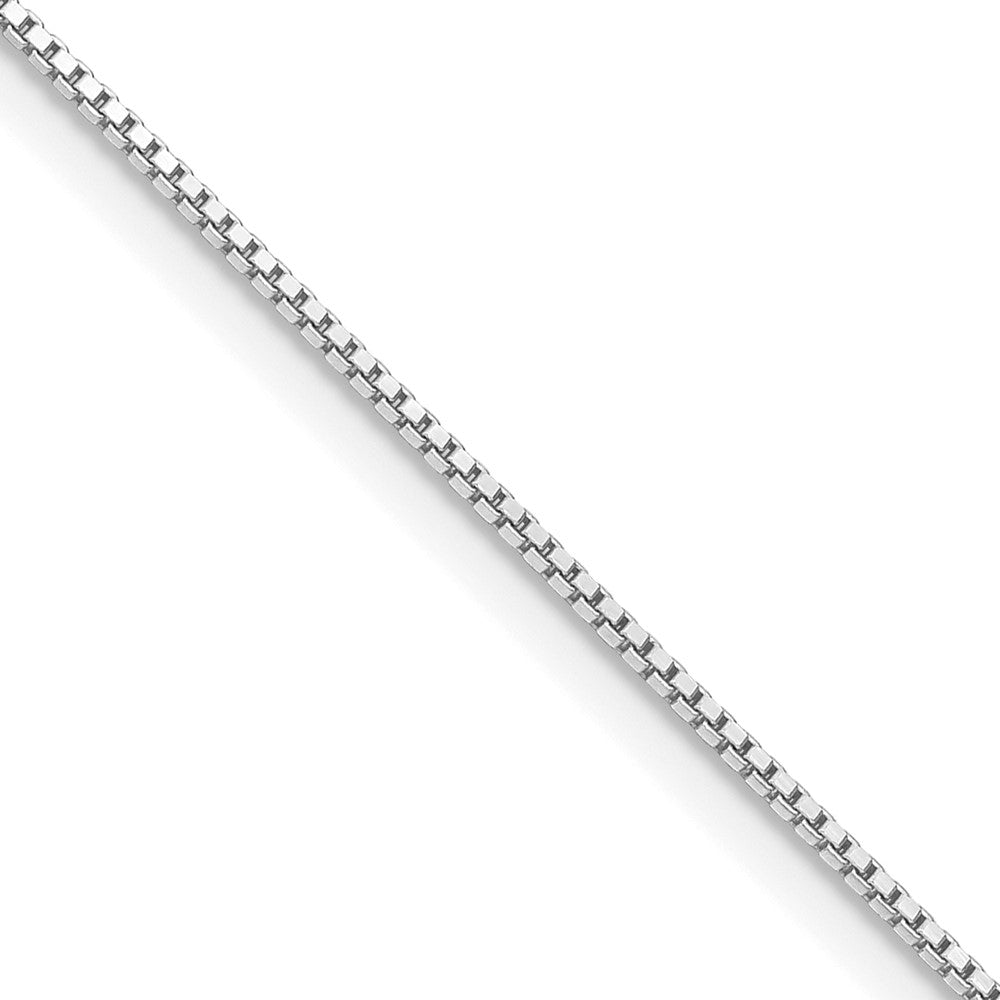 Sterling Silver Rhodium-plated .9mm Box Chain w/ ext.