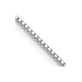 Sterling Silver 1.1mm Box Chain w/ ext.