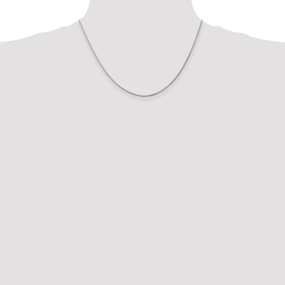 Sterling Silver 1.25mm Box Chain w/ ext.