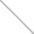 Sterling Silver Rhodium-plated 3mm Box Chain