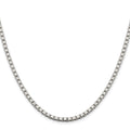 Sterling Silver Rhodium-plated 3.25mm Box Chain