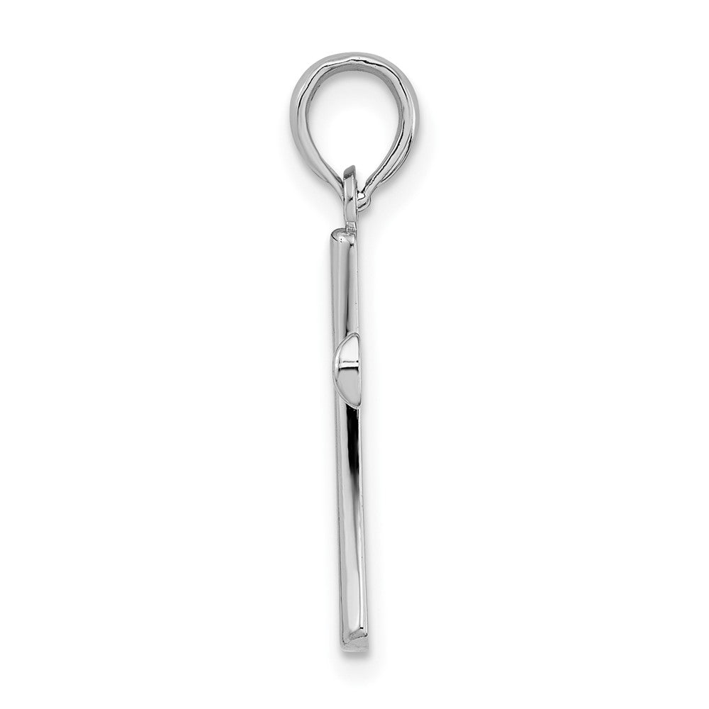 Sterling Silver Polished Cross Pendant