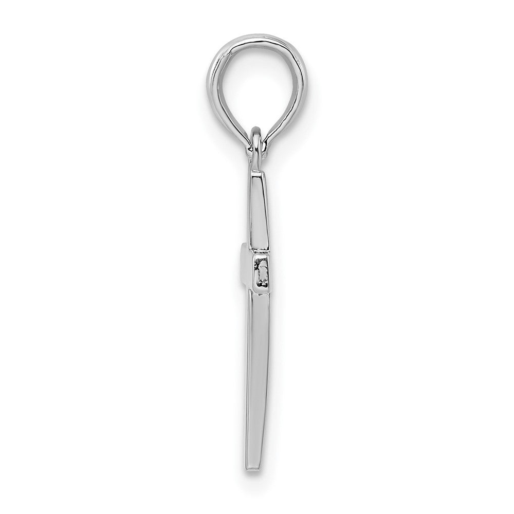 Sterling Silver Polished Cross Pendant