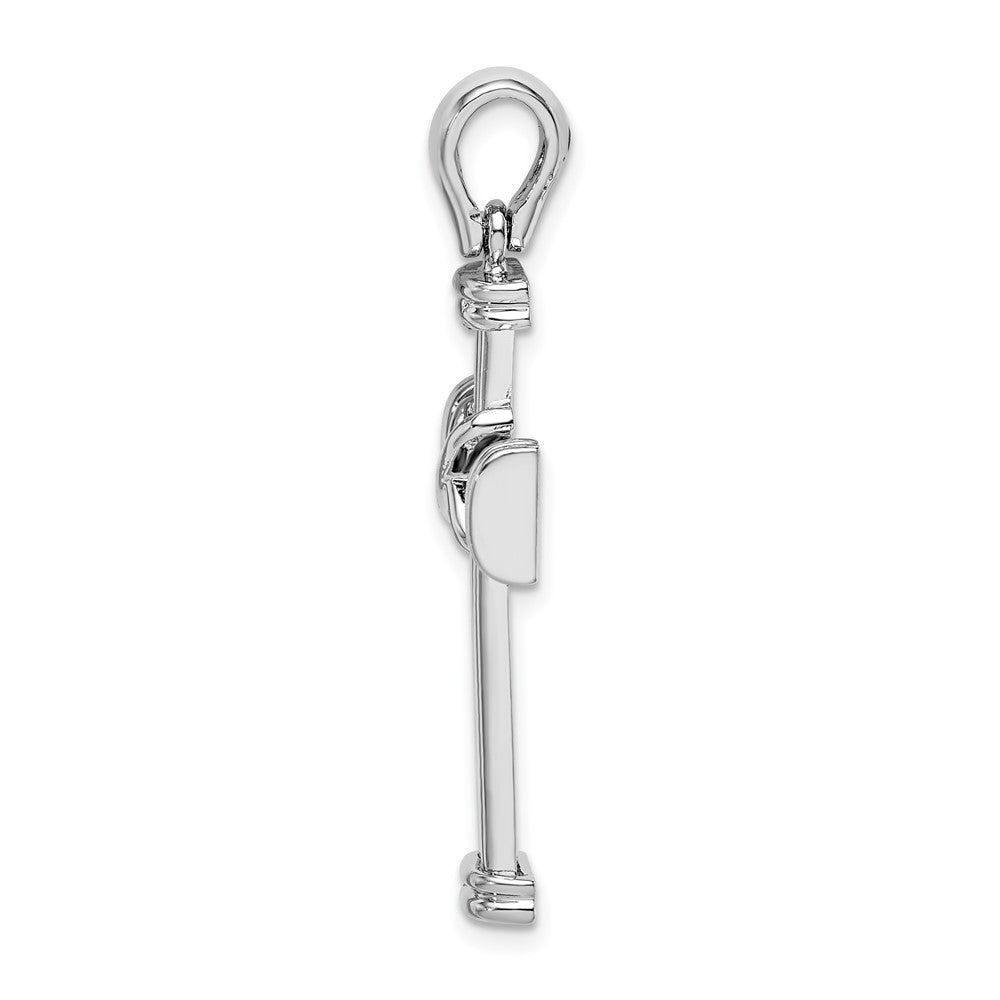 Sterling Silver w/Endcaps and X-Center Latin Cross Pendant