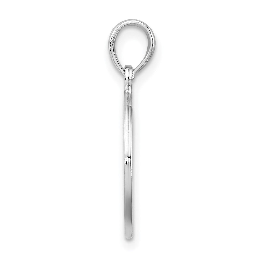 Sterling Silver Polished Cut-out Tree of Life Pendant