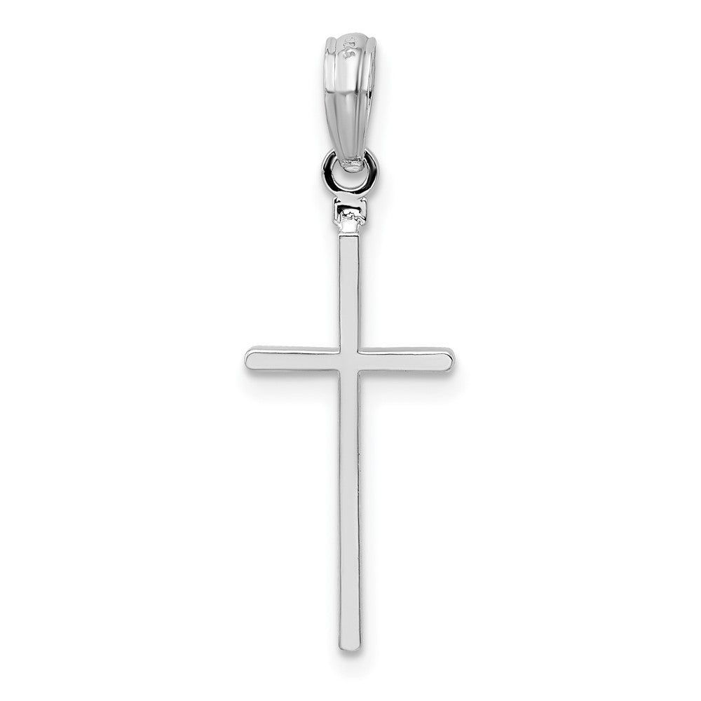 Sterling Silver Polished Thin Latin Cross Pendant