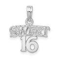 Sterling Silver Polished SWEET 16 Pendant