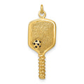 Sterling Silver 14K Gold-plated and Enamel Pickleball Charm