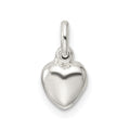 Sterling Silver Small Puffed Heart Charm