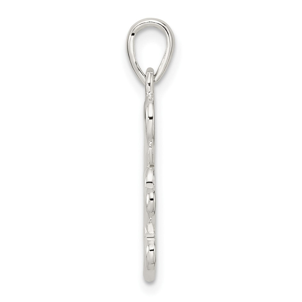 Sterling Silver Polished Multiple Heart Pendant