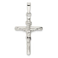 Sterling Silver Polished Crucifix Pendant