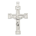 Sterling Silver Polished Crucifix Pendant