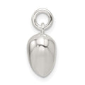 Sterling Silver Polished Puffed Heart Pendant