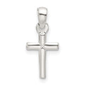 Sterling Silver Polished Cross Pendant