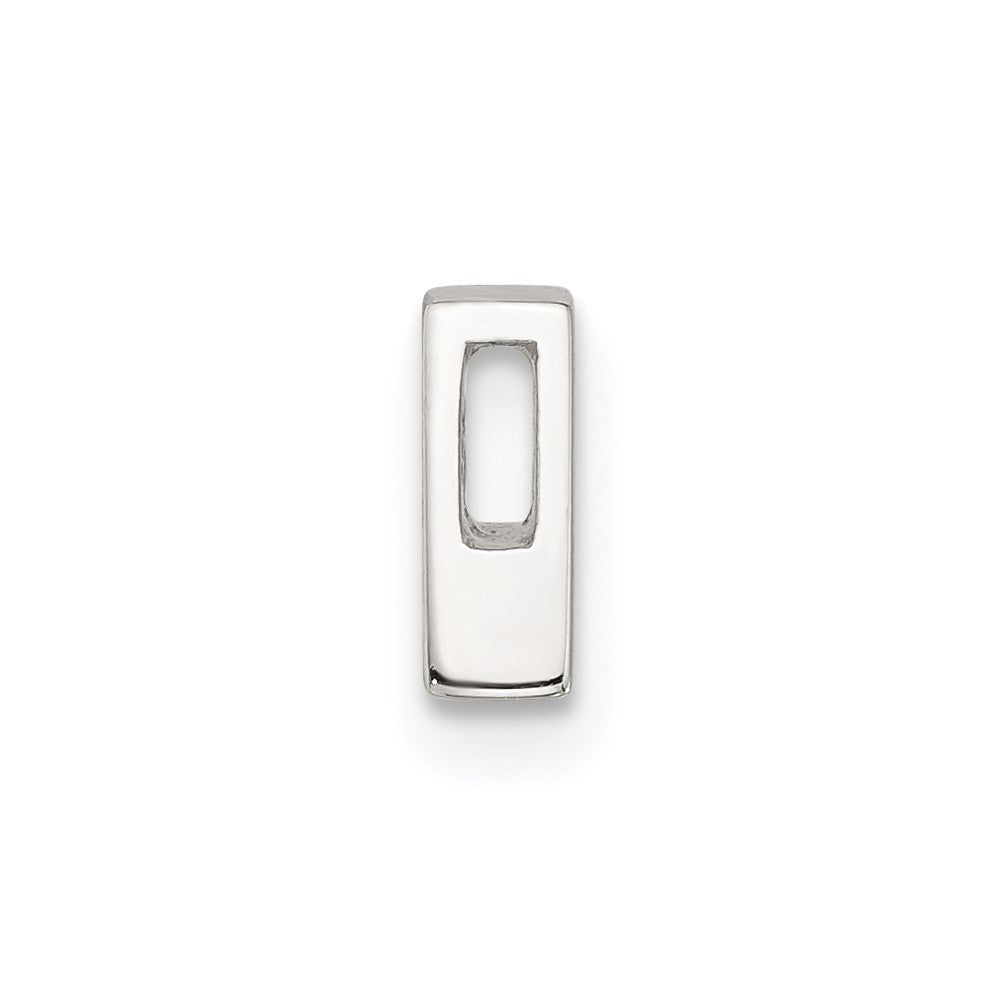 Sterling Silver E-coated Letter A Slide Charm