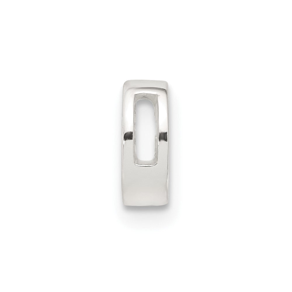 Sterling Silver E-coated Letter G Slide Charm