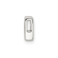 Sterling Silver E-coated Letter K Slide Charm