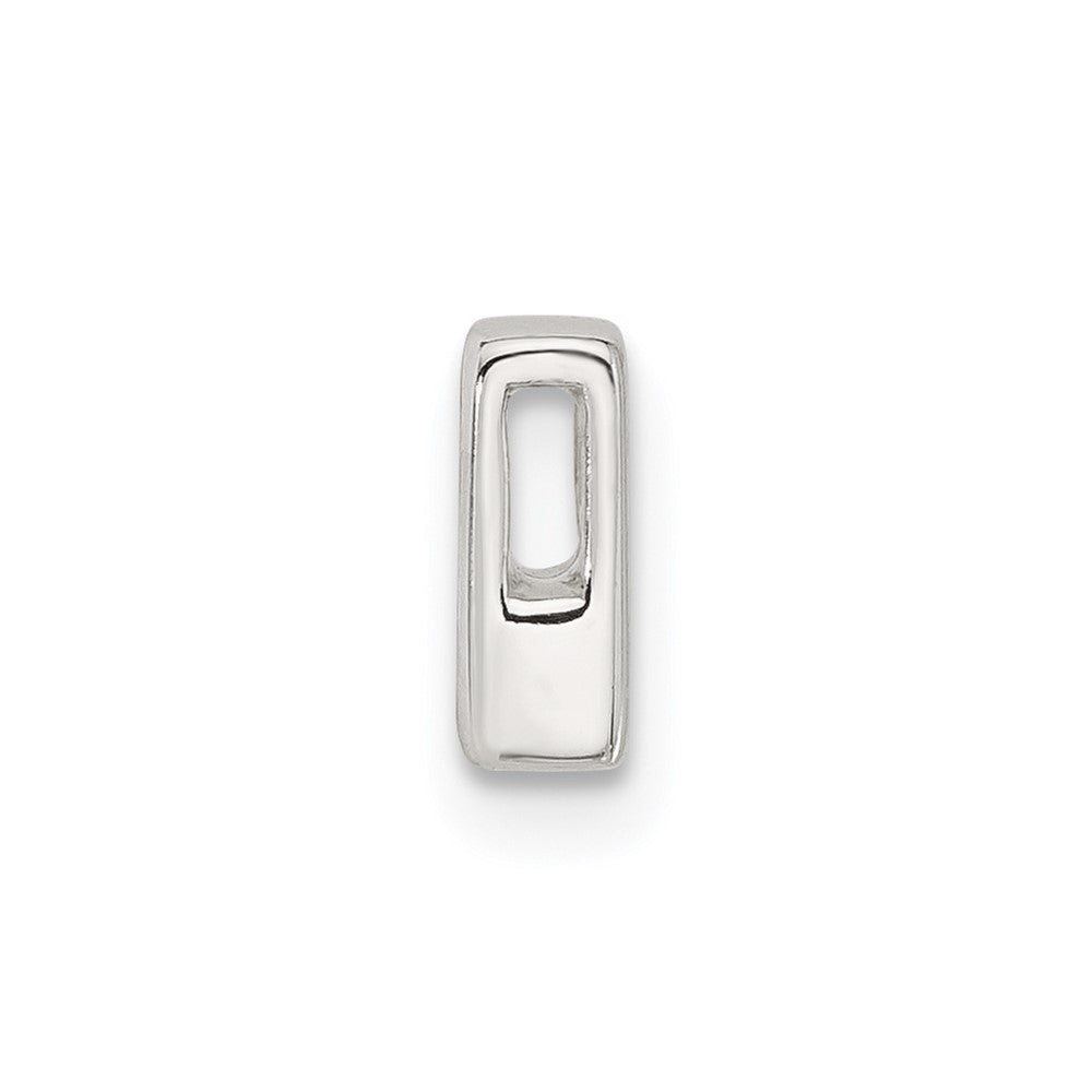 Sterling Silver E-coated Letter R Slide Charm