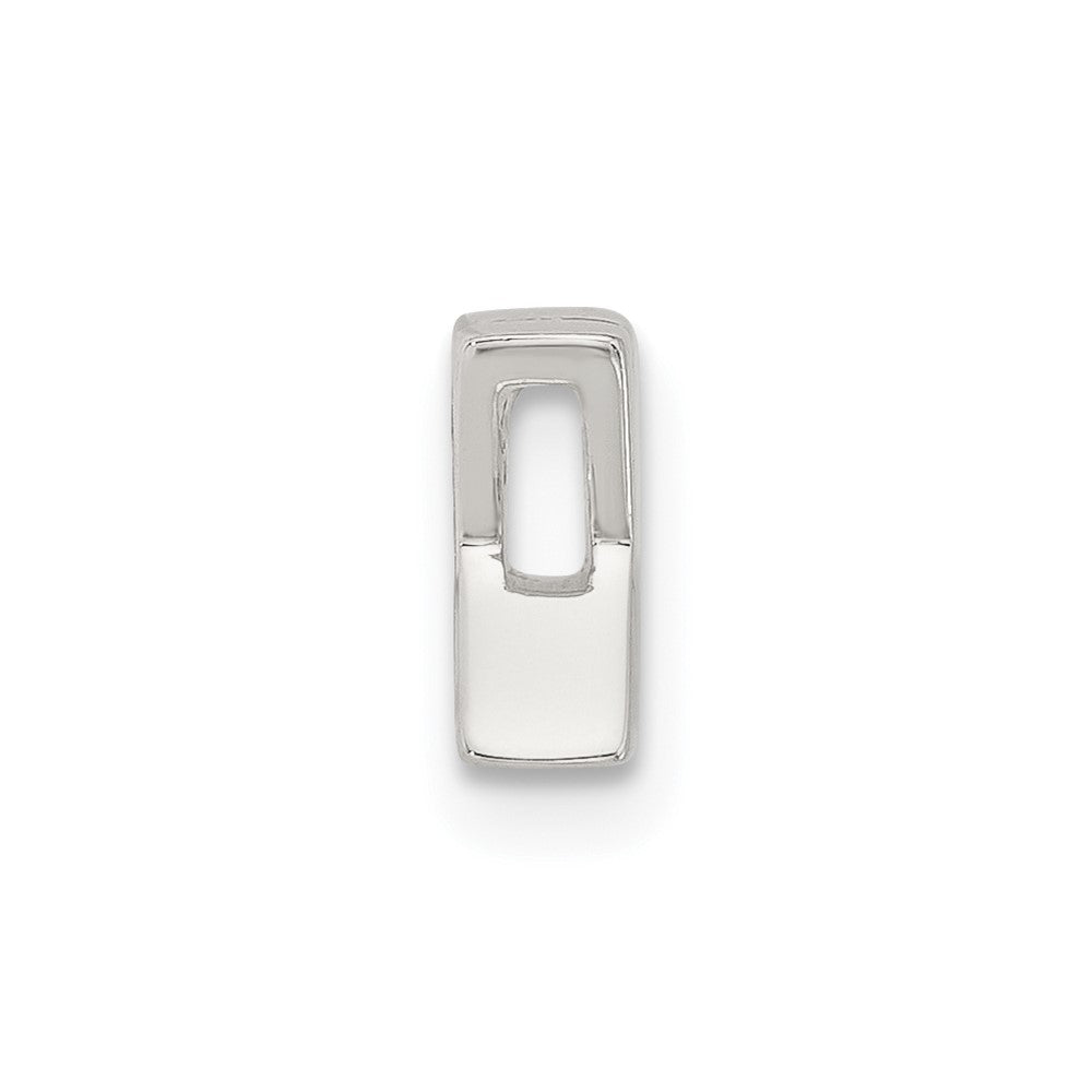 Sterling Silver E-coated Letter X Slide Charm