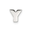 Sterling Silver E-coated Letter Y Slide Charm
