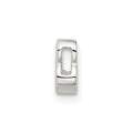 Sterling Silver E-coated Ampersand AND & Symbol Slide Charm