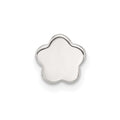 Sterling Silver E-coated Flower Slide Charm