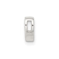 Sterling Silver E-coated Heart Slide Charm