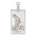 Sterling Silver Strength Tarot Card Pendant