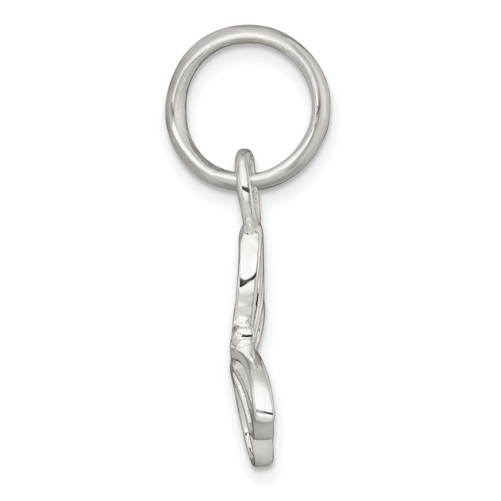 Sterling Silver Polished Butterfly Pendant