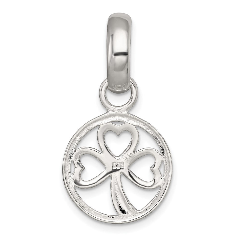 Sterling Silver Polished Clover Pendant